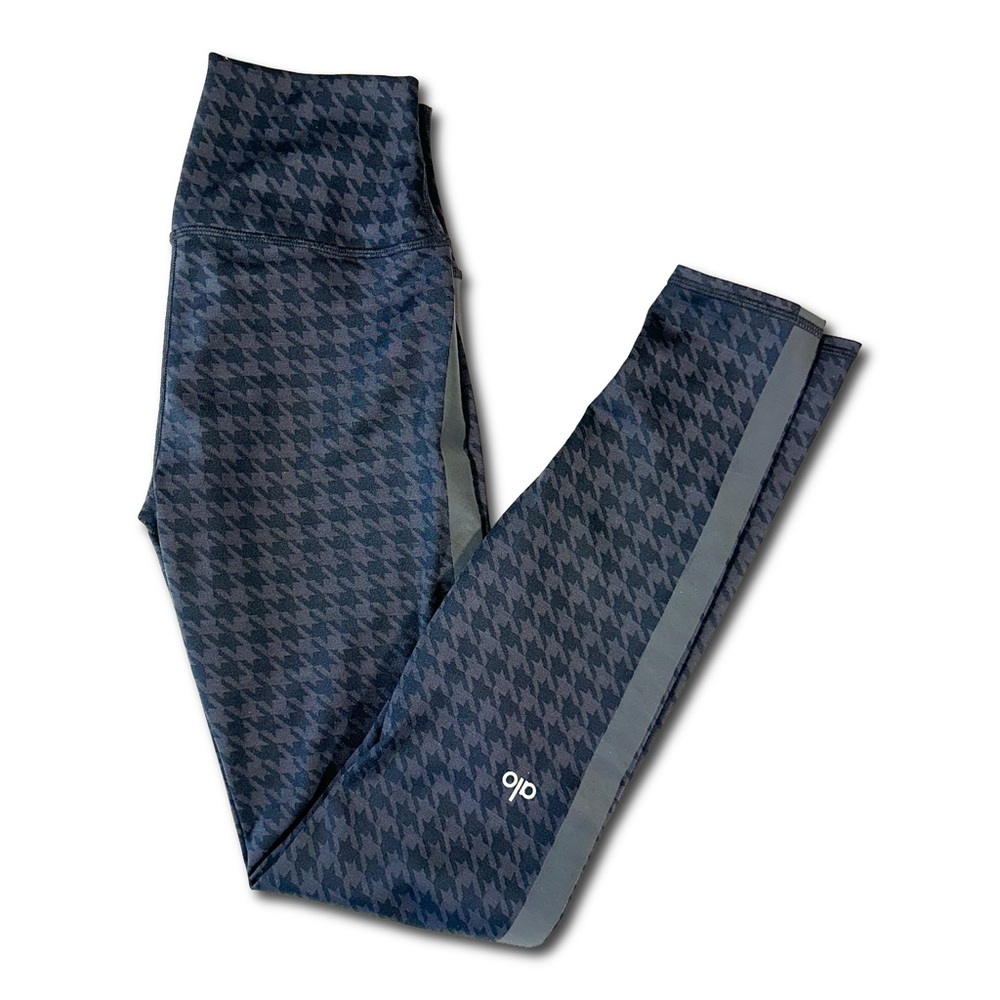 Alo Yoga High Waist Houndstooth Leggings Black Women’s Small NWOT